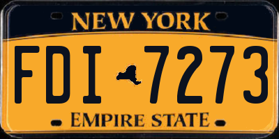 NY license plate FDI7273