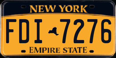 NY license plate FDI7276