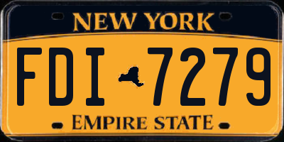 NY license plate FDI7279