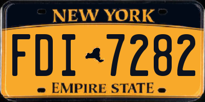 NY license plate FDI7282
