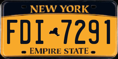 NY license plate FDI7291