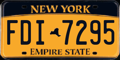 NY license plate FDI7295