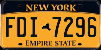 NY license plate FDI7296