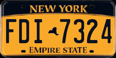 NY license plate FDI7324