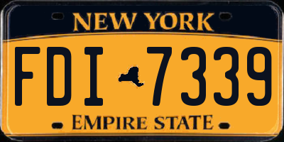 NY license plate FDI7339