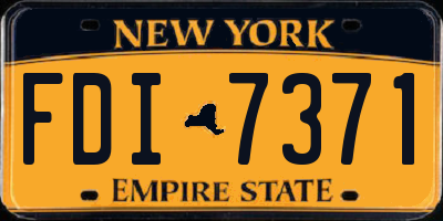 NY license plate FDI7371