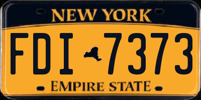 NY license plate FDI7373