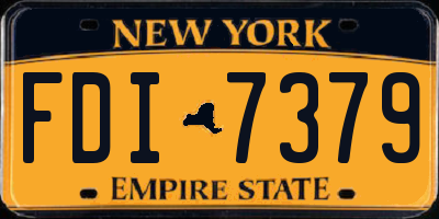 NY license plate FDI7379