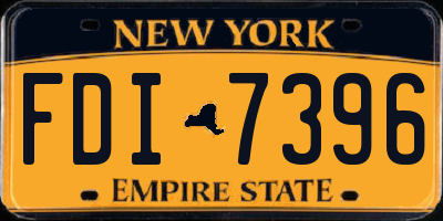 NY license plate FDI7396