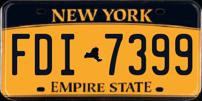 NY license plate FDI7399