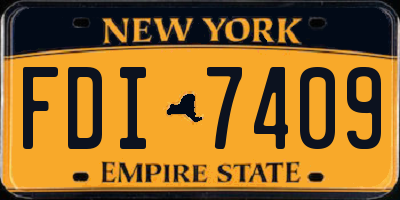 NY license plate FDI7409