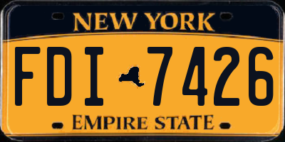 NY license plate FDI7426