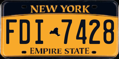 NY license plate FDI7428