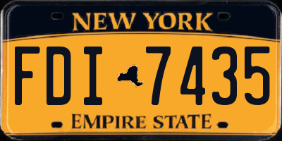 NY license plate FDI7435