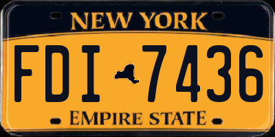 NY license plate FDI7436