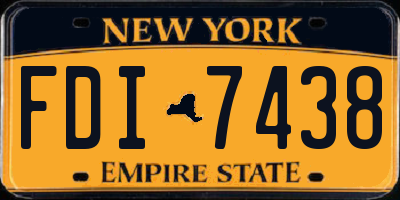 NY license plate FDI7438