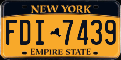 NY license plate FDI7439