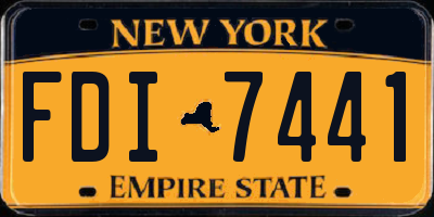 NY license plate FDI7441