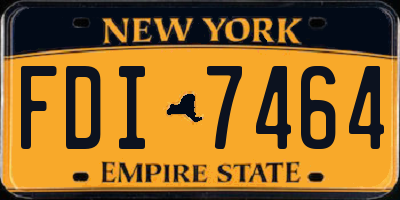 NY license plate FDI7464