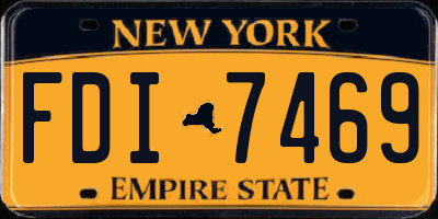 NY license plate FDI7469