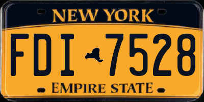 NY license plate FDI7528