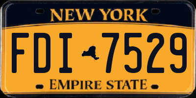NY license plate FDI7529
