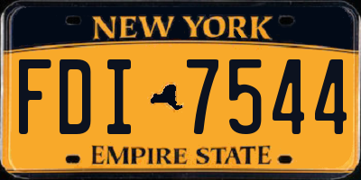 NY license plate FDI7544