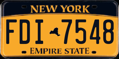 NY license plate FDI7548