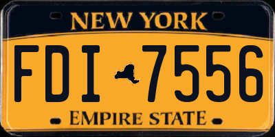 NY license plate FDI7556