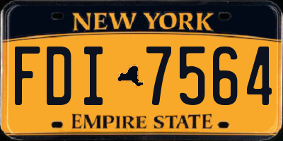 NY license plate FDI7564
