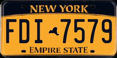 NY license plate FDI7579