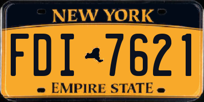 NY license plate FDI7621