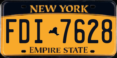 NY license plate FDI7628