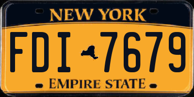 NY license plate FDI7679