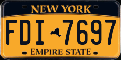 NY license plate FDI7697