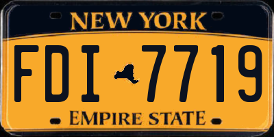 NY license plate FDI7719
