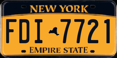 NY license plate FDI7721