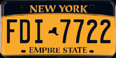 NY license plate FDI7722