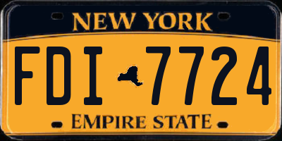 NY license plate FDI7724