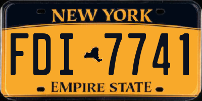 NY license plate FDI7741