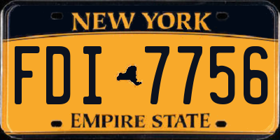 NY license plate FDI7756