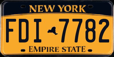 NY license plate FDI7782