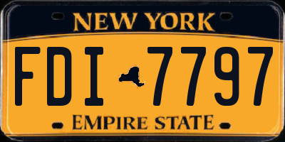 NY license plate FDI7797