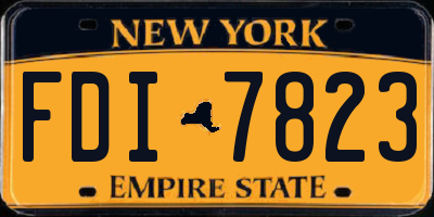 NY license plate FDI7823