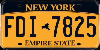 NY license plate FDI7825
