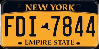 NY license plate FDI7844