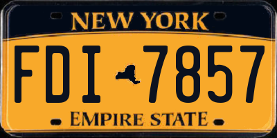 NY license plate FDI7857