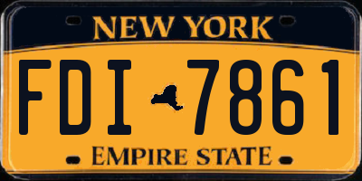 NY license plate FDI7861