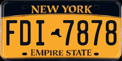 NY license plate FDI7878
