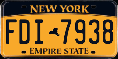 NY license plate FDI7938